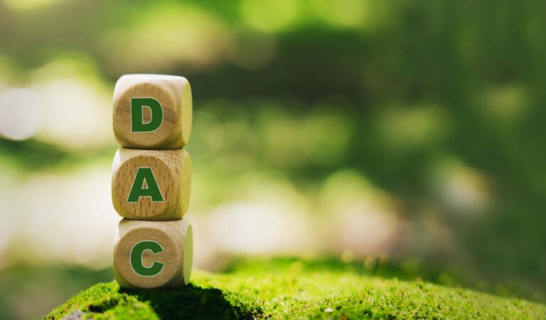 Letter blocks spelling out DAC